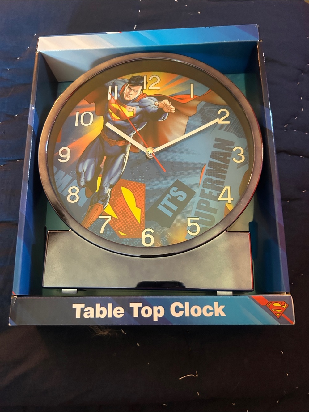 New DC Superman Table Top Clock